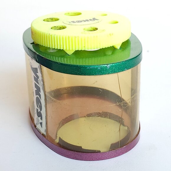 VINTAGE 90s Yikes Neon Pencil Sharpener Desk 1990s USA Nickelodeon-Style Retro - Picture 8 of 9